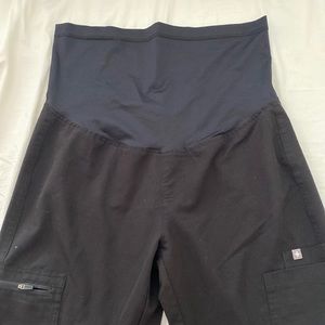 Figs Black Maternity Scrub Bottoms